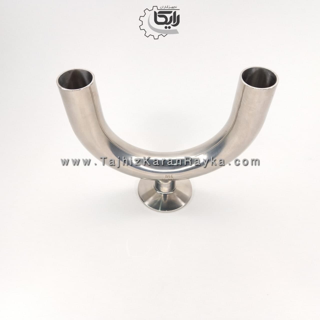 زانویی جوشی 180 درجه استنلس استیل صنایع غذایی و دارویی